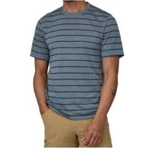 Patagonia Capilene Cool Trail Shirt Mens M Striped Short Sleeve Athletic Top